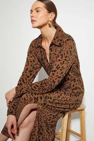 Monsoon Aubrey Jersey Leopard Print Dress