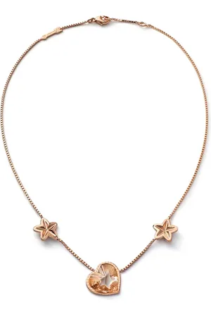 Baccarat Etoile Mon Coeur Vermeil Gold Crystal Necklace 2812891