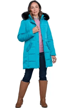 Amber Water Resistant Parka Style Jacket With Detachable Hood