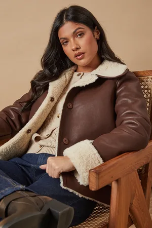 Oasis Shearling Lined Short Aviator Jacket
