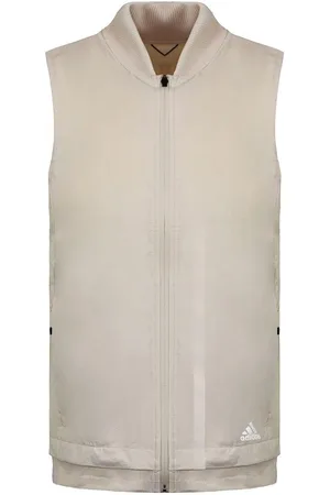 adidas Ultra EnergyRunning Vest Zip Up Gilet Cream