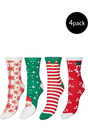 VERO MODA Christmas Socks 4 Pack Set Women - Underwear