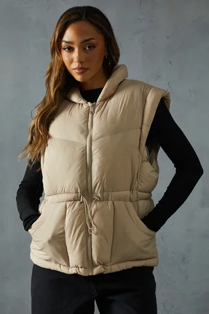 MissPap Detachable Sleeve Two In One Puffer Coat
