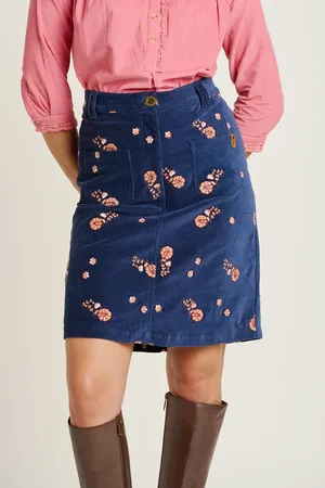 Brakeburn Mini Embroidered Cord Skirt