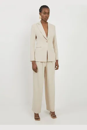 Karen Millen Compact Stretch Essential Single Breasted Tailored Blazer