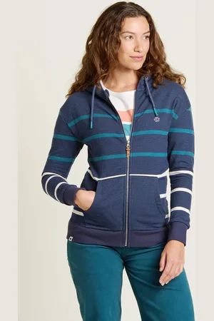 Brakeburn Navy Zip Through Hoodie