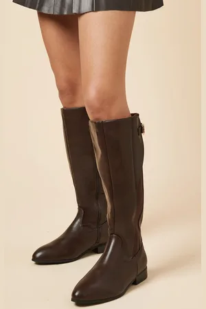 Dorothy Perkins Wide Fit Kamille Elastic Insert Riding Boots