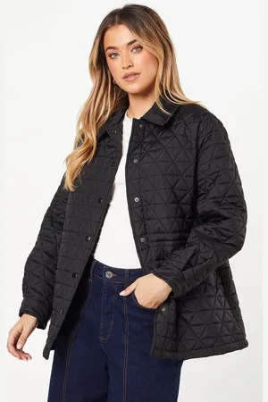 Dorothy Perkins Quilted Padded Collar Short Puffer Coat