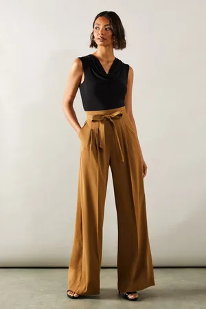 wallis Tall Self Belted Wide Leg Trouser