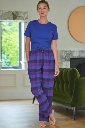 British Boxers "Berwick" Check Brushed Cotton Pyjama Trousers