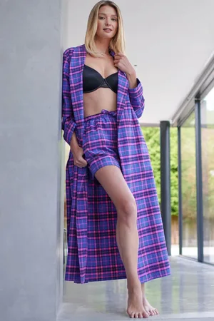 British Boxers "Lomond" Tartan Brushed Cotton Dressing Gown