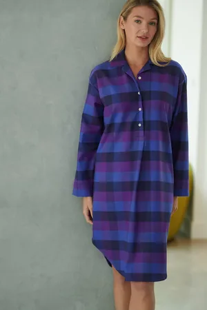 British Boxers "Berwick" Check Brushed Cotton Nightshirt