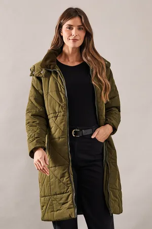 wallis Faux Fur Hood Padded Coat