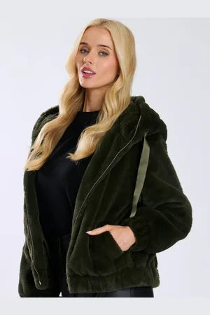 South Beach Faux Fur Hooded Jacket