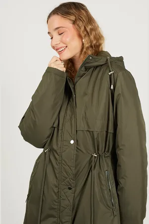 Brave Soul Shower Resistant Padded Parka Jacket
