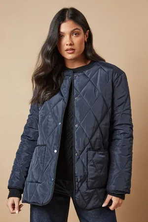 Oasis Short Quilted Diamond Padded Coat
