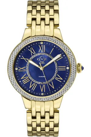 GV2 by Gevril Astor II Blue MOP Dial Swiss Quartz Watch