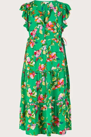 Monsoon Lilou Floral Tea Dress in Sustainable Viscose