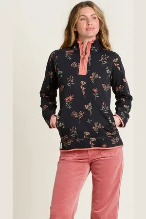 Brakeburn Printed Quarter Zip Sweatshirt