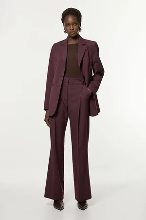 Karen Millen Pinstripe Tailored Detail Trouser