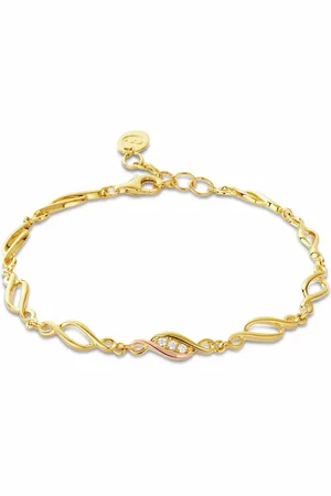 Clogau Past Present Future 9ct Solid Gold Multi-Link Bracelet with Diamonds