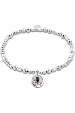 Clogau Royal Sterling Silver Diana Affinity Bracelet with Sapphire & Topaz