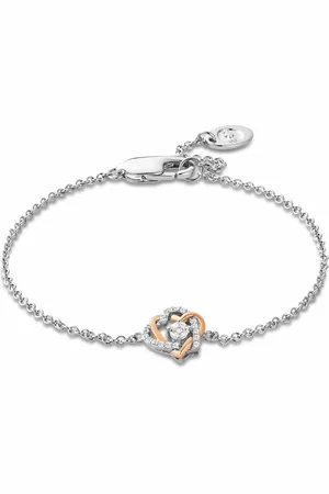 Clogau Forever Yours Sterling Silver Heart Bracelet with Topaz