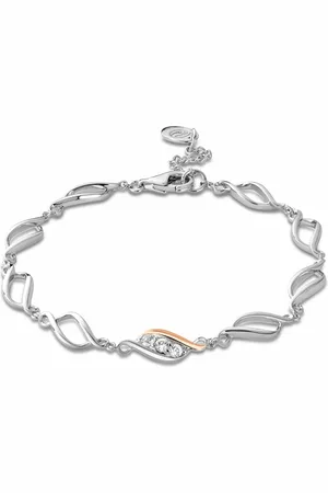 Clogau Past Present Future Sterling Silver Multi-Link Bracelet with Topaz