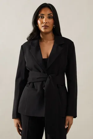wallis Petite Tie Front Blazer