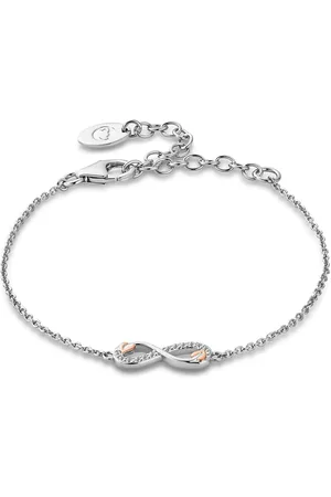 Clogau Tree of Life Sterling Silver Infinity Bracelet with Topaz