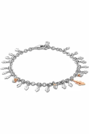 Clogau Royal Sterling Silver Oak Leaf Bracelet with Topaz