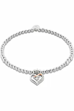 Clogau Forever Yours Sterling Silver Kiss Affinity Bracelet with Zircon