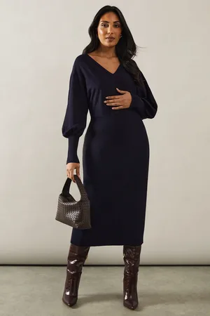 wallis Petite Batwing Midi Jumper Dress