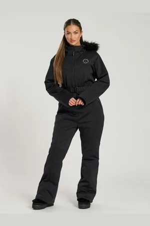 South Beach Ski Snow Suit With Faux Fur Trim