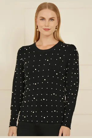 Yumi All Over Pearl Knitted Jumper