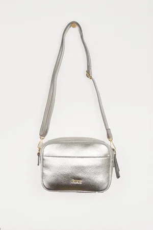 ÊTRE Willa Crossbody Bag - , Metallic Faux Leather