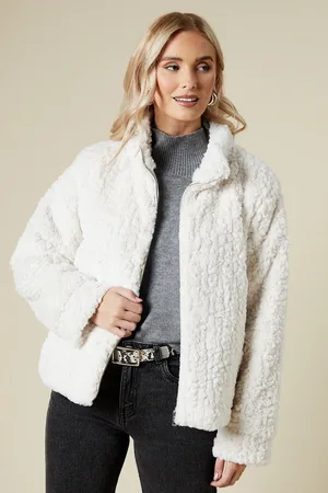 Dorothy Perkins Borg Fur Bomber Jacket