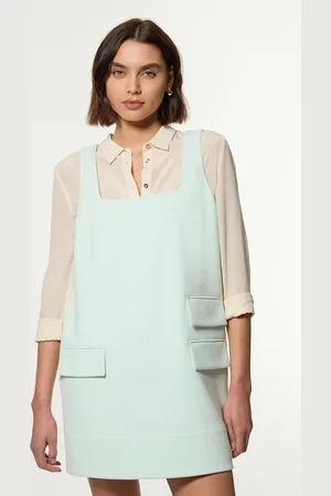 Karen Millen Compact Stretch Essential Tailored Pocket Mini Dress