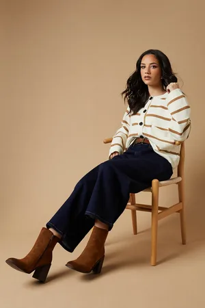 Oasis Marisol Square Toe High Block Heel Ankle Boots