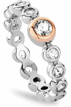 Clogau Celebration Sterling Silver Tennis Ring with Topaz