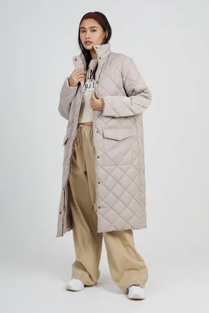 Brave Soul Long Diamond Quilted Jacket
