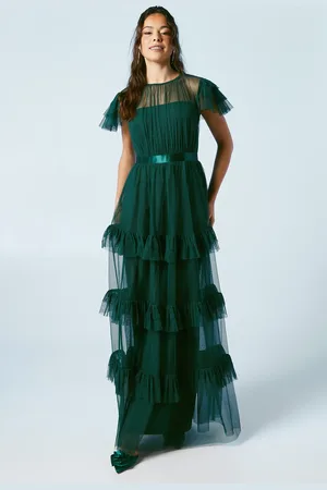 Coast Tiered Skirt Mesh Bridesmaid Dress