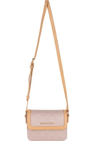 VALENTINO Lady Re Crossbody Bag Mono Logo Natural