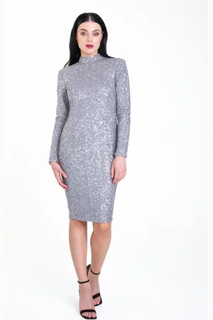 Gini London Sequin High Neck Bodycon Dress