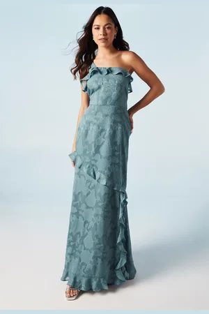 Oasis Rose Georgette One Shoulder Maxi Bridesmaids Dress