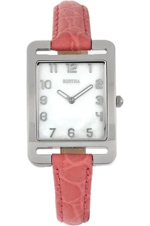 Bertha Marisol Swiss MOP Leather-Band Watch