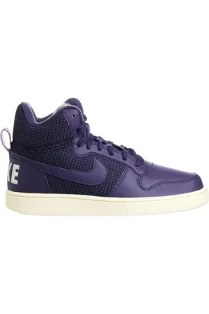 Nike Court Borough Mid SE Lace Up Smooth Leather Trainers