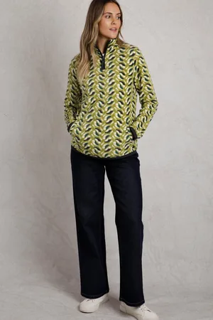 Weird Fish Reena 1/4 Zip Printed Microfleece