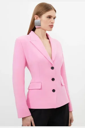 Karen Millen Compact Stretched Tailored Darted Blazer