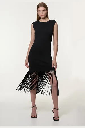 Karen Millen Petite Tassel Knitted Dress